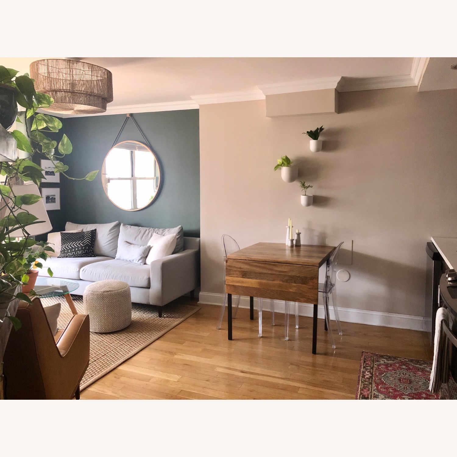 West Elm Box Frame Drop Leaf Extendable Table 24"–48" - image-6