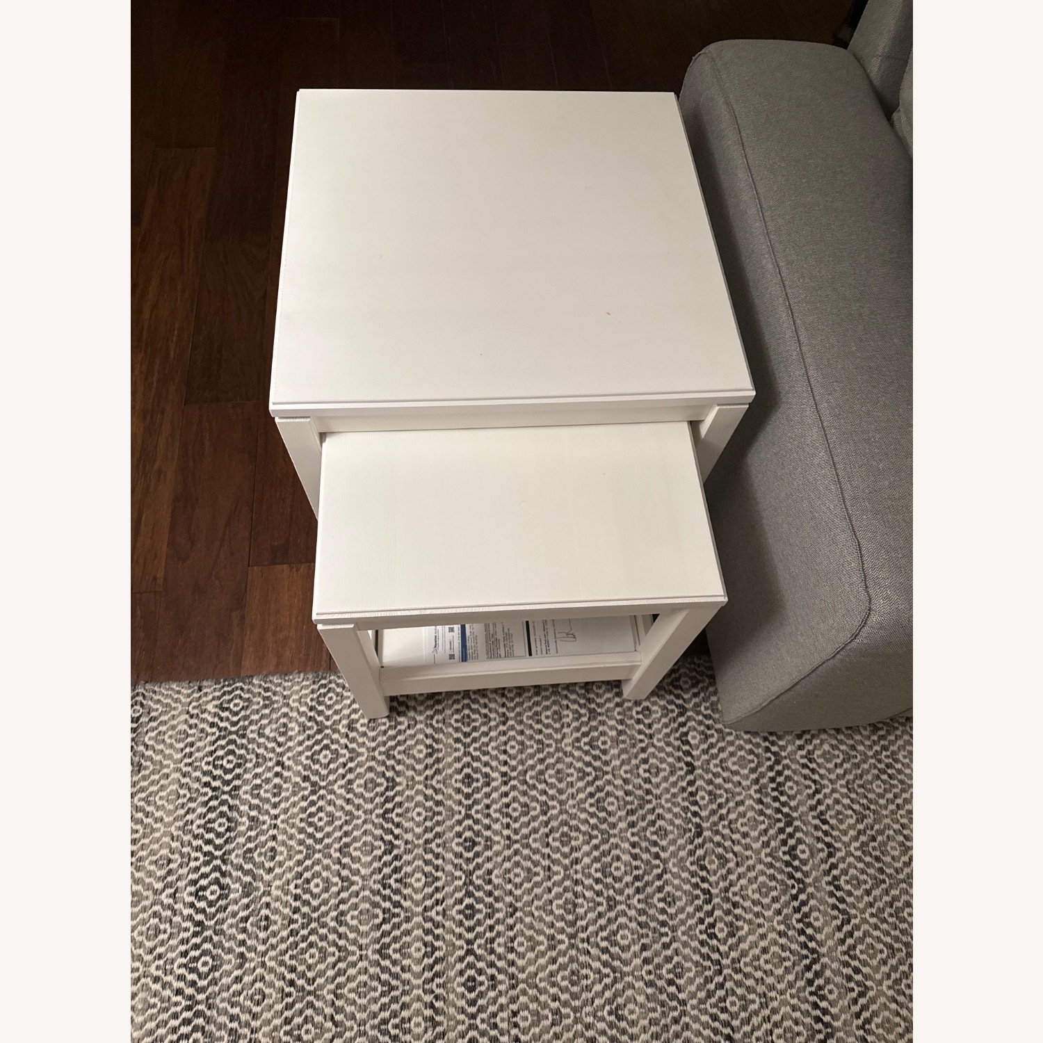 IKEA White Coffee Table - image-1