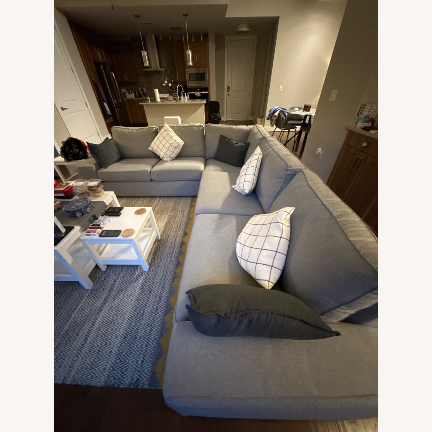 IKEA Light Gray 3+ Piece Sectional - image-3
