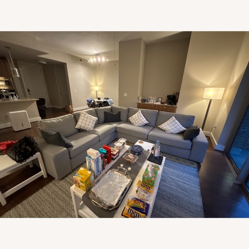 Used IKEA Light Gray 3+ Piece Sectional for sale on AptDeco