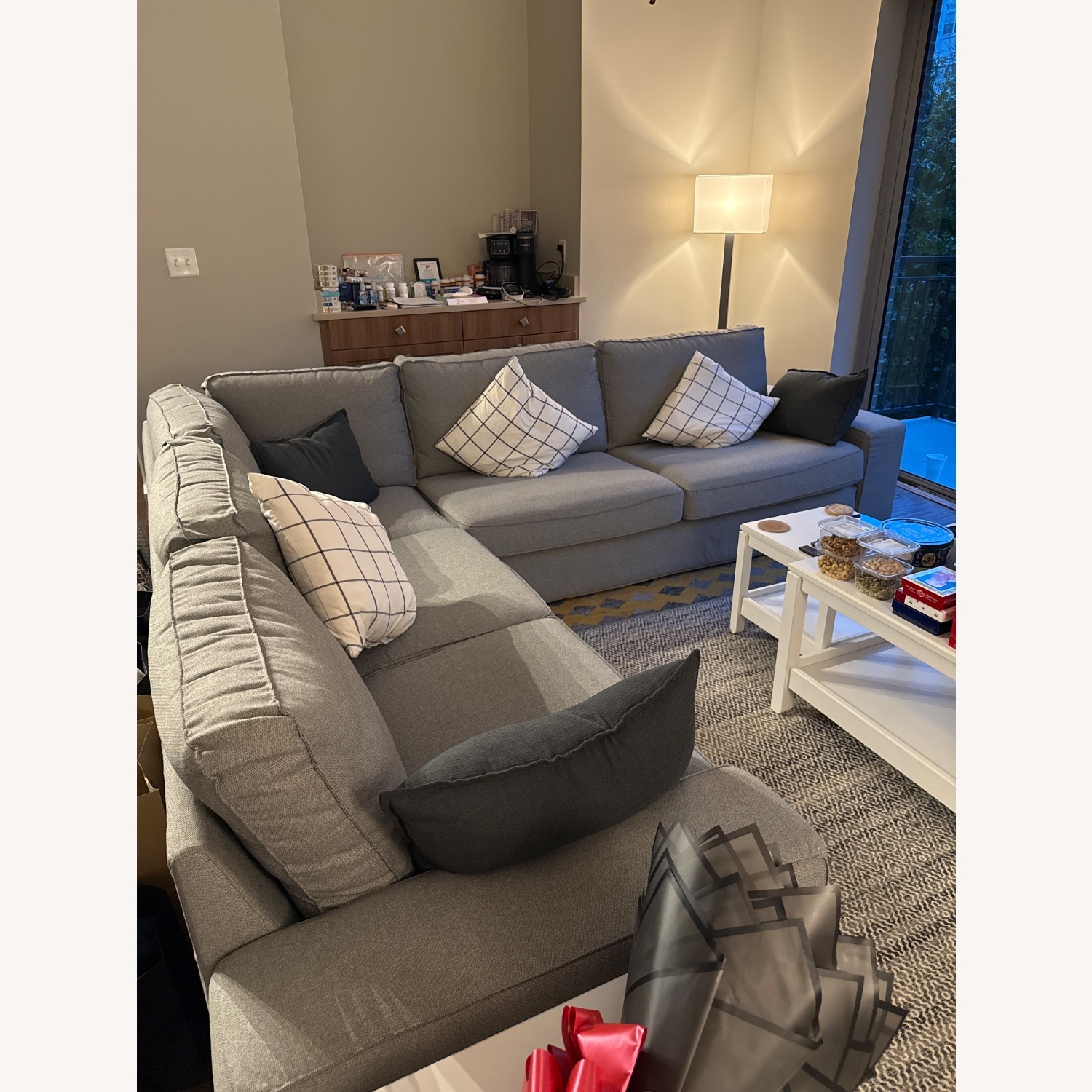 IKEA Light Gray 3+ Piece Sectional - image-2