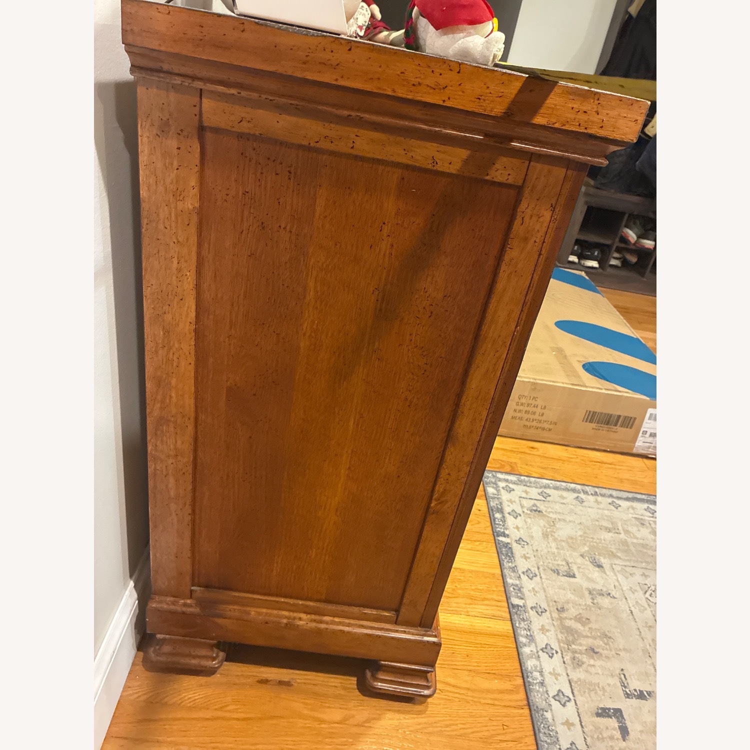 Raymour & Flanigan Natural Wood Bar Cart - image-3