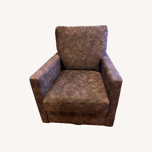 Used Bassett Dark Brown Fabric Accent Chairs for sale on AptDeco
