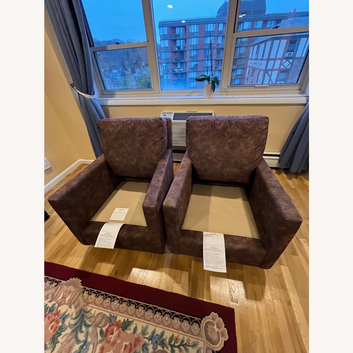 Bassett Dark Brown Fabric Accent Chairs - image-7