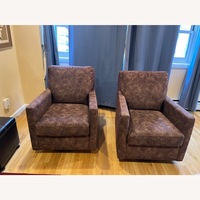Bassett Dark Brown Fabric Accent Chairs