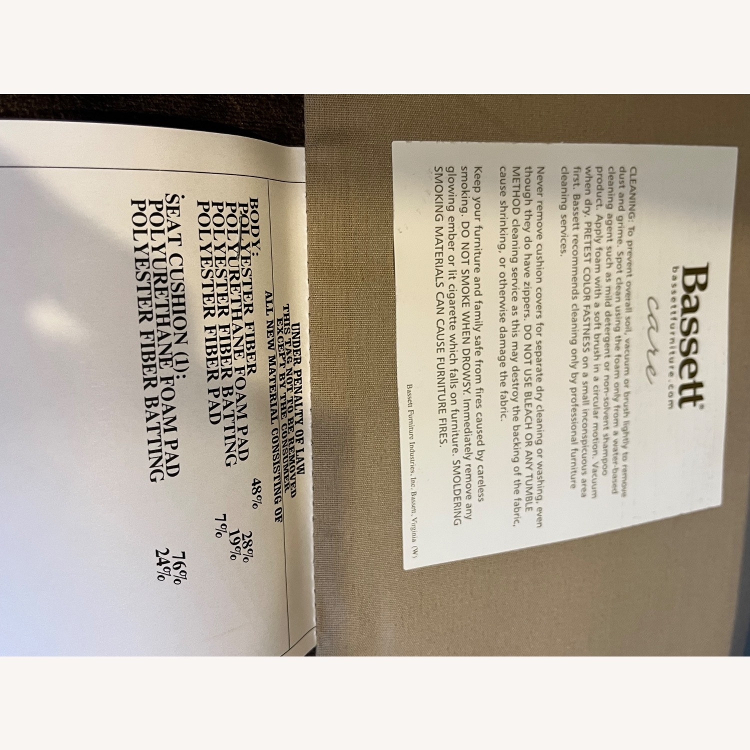 Bassett Dark Brown Fabric Accent Chairs - image-16