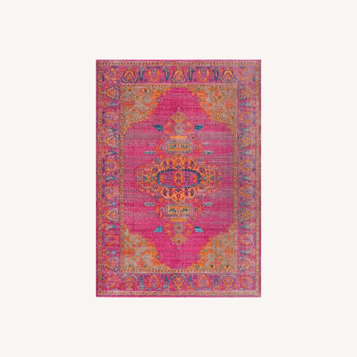 Pink Boho Area Rug Bohemian Pink Area Rug - AptDeco