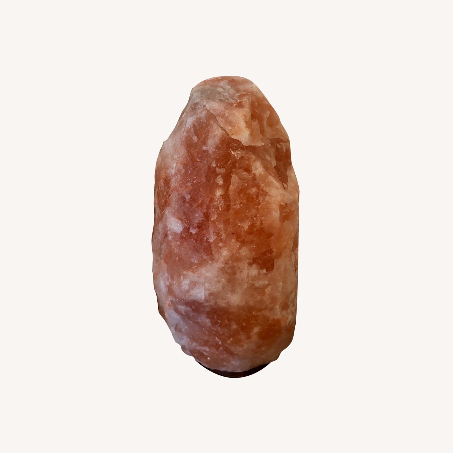 Orange Salt Stone Lamp - image-0