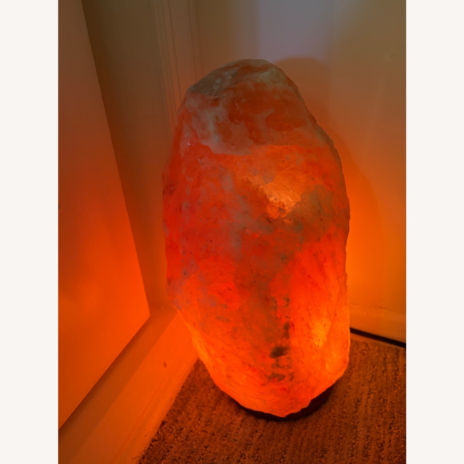 Orange Salt Stone Lamp - image-2