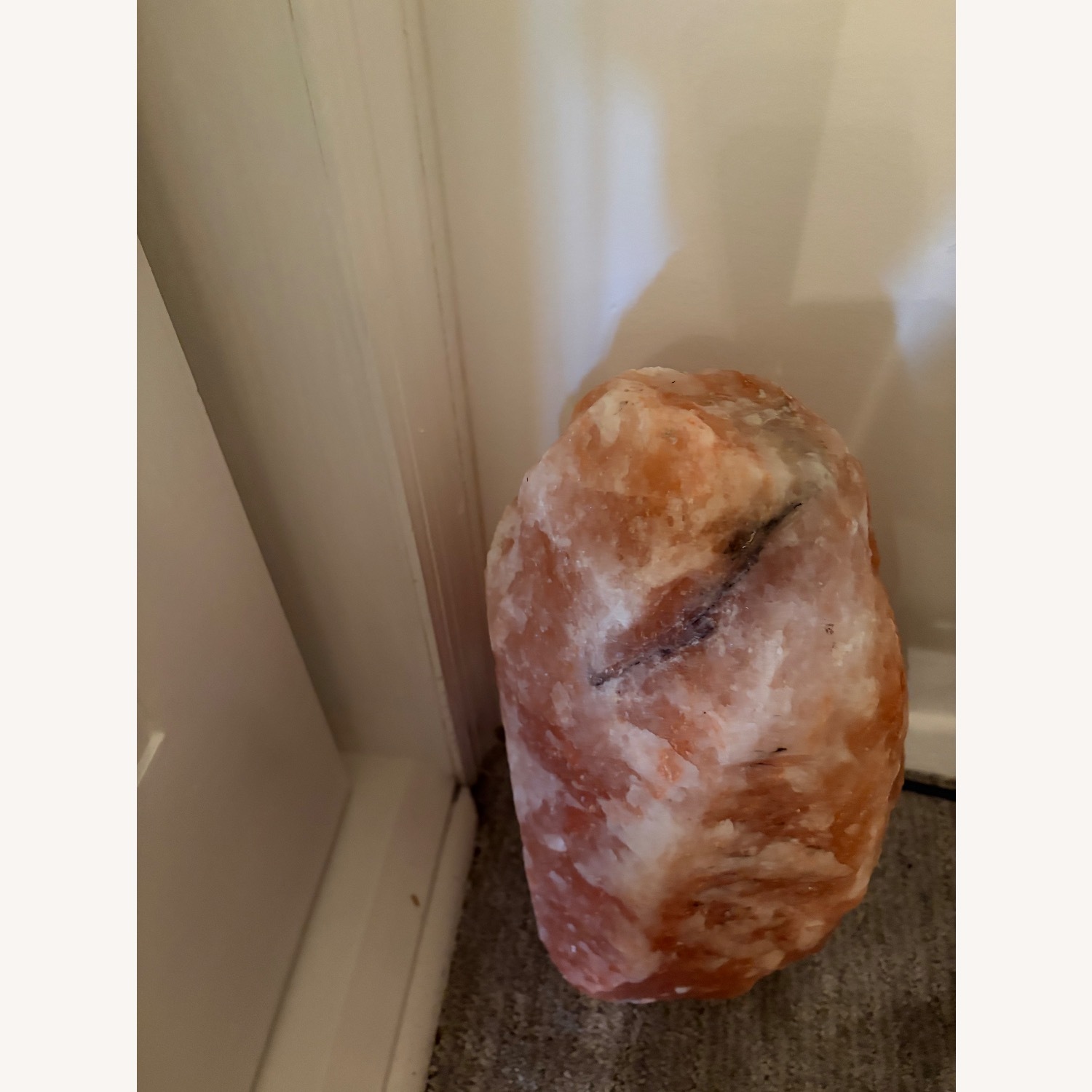 Orange Salt Stone Lamp - image-8