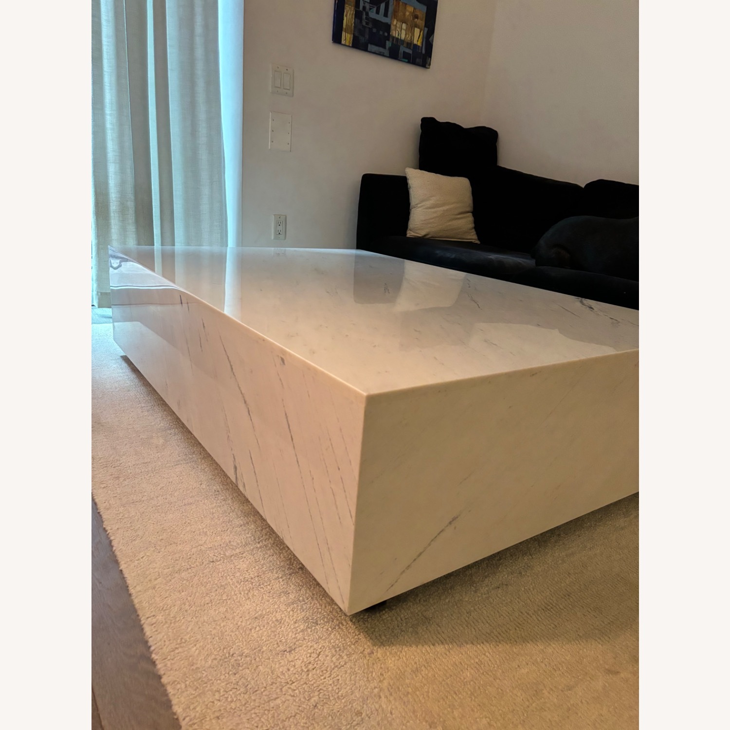 Rove Concepts White Marble Coffee Table - image-5