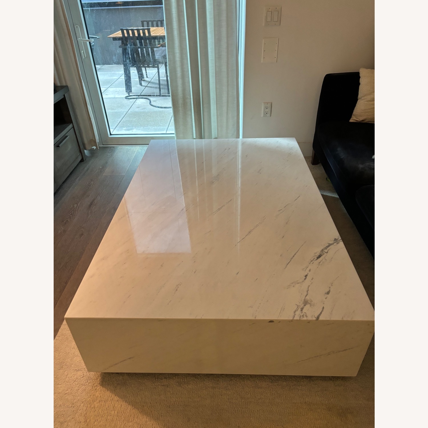 Rove Concepts White Marble Coffee Table - image-2