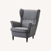 IKEA Strandmon Light Gray Fabric Armchair