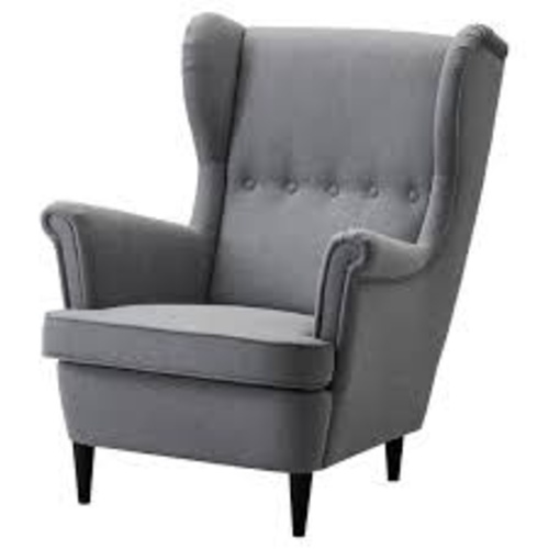 Used IKEA Strandmon Light Gray Fabric Armchair for sale on AptDeco