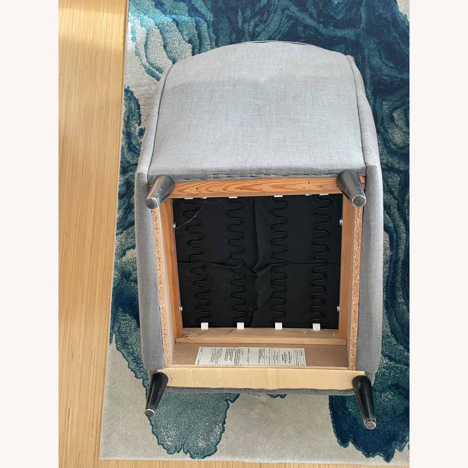 IKEA Strandmon Light Gray Fabric Armchair - image-3