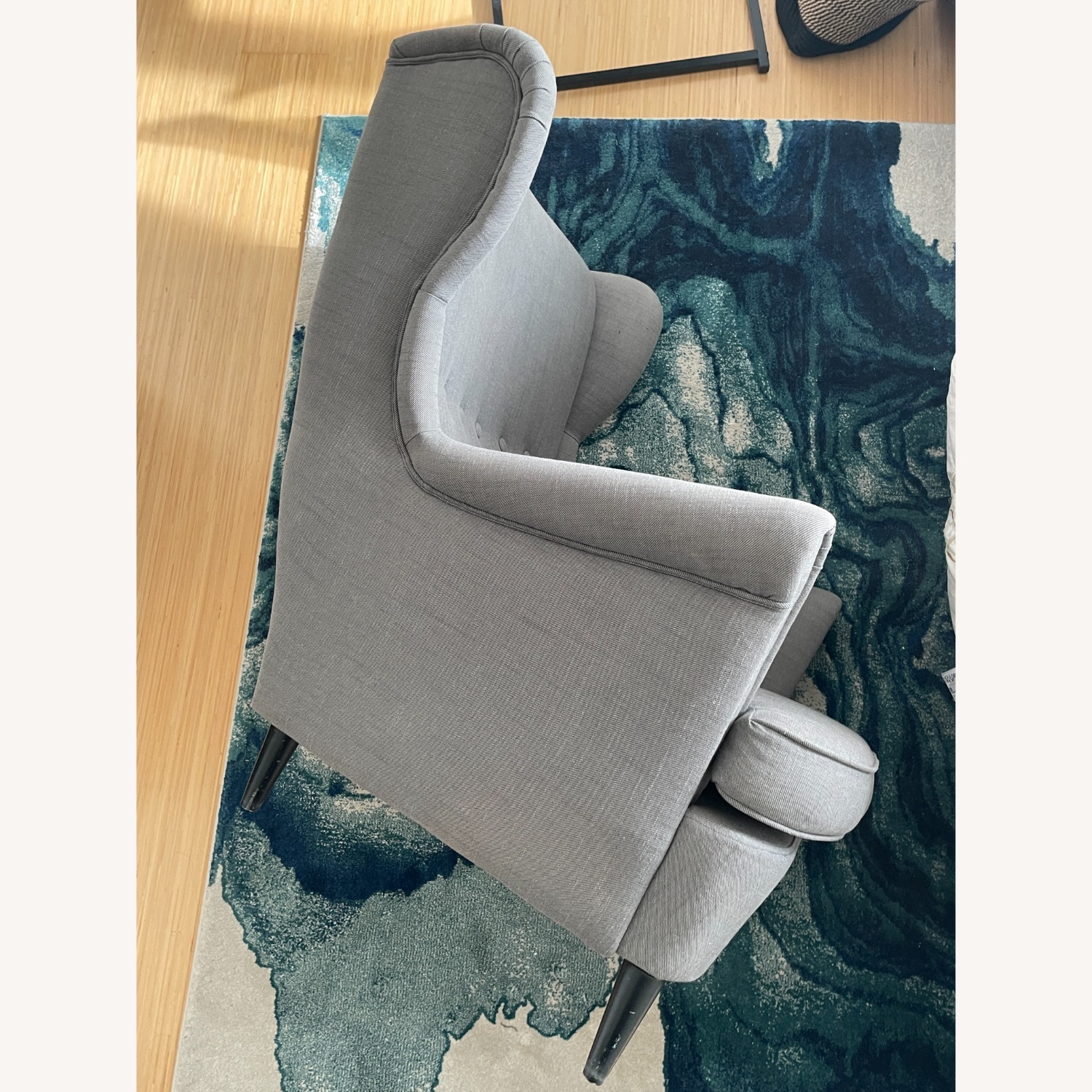 IKEA Strandmon Light Gray Fabric Armchair - image-4