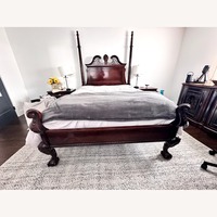 Century Furniture Dark Brown Wood Queen Bed