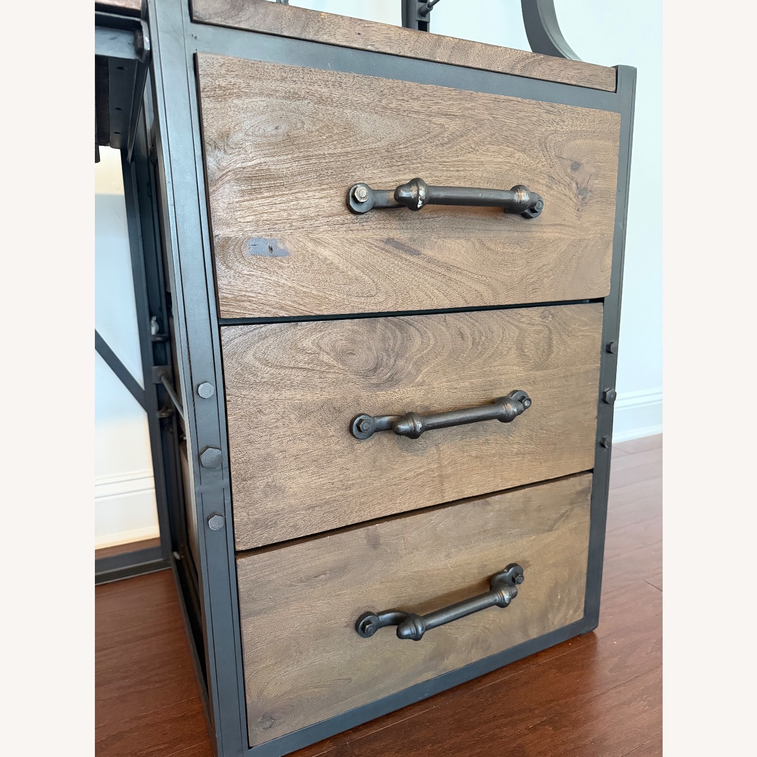 Restoration Hardware Dark Brown Wood Bookcase - image-12