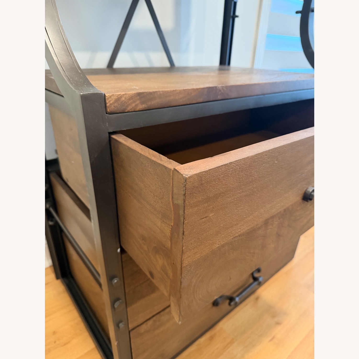 Restoration Hardware Dark Brown Wood Bookcase - image-3