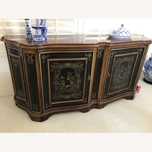 Used Drexel Hampshire Dark Brown Wood Sideboard for sale on AptDeco