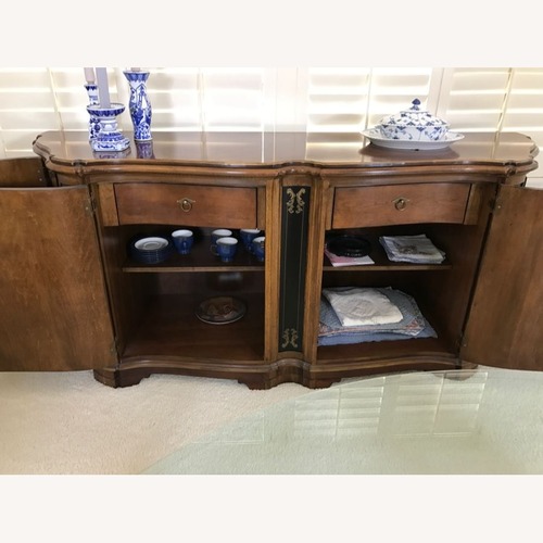 Used Drexel Hampshire Dark Brown Wood Sideboard for sale on AptDeco