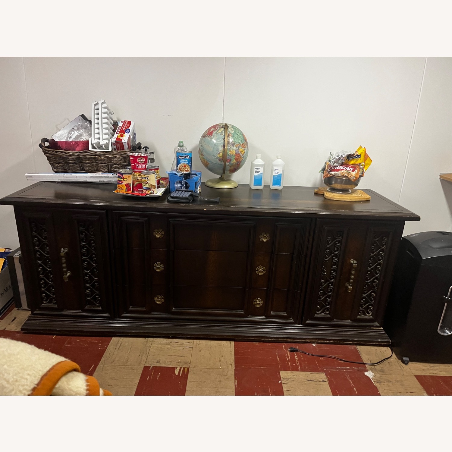 Vintage/Antique Finds Dark Brown Wood Dresser - image-1