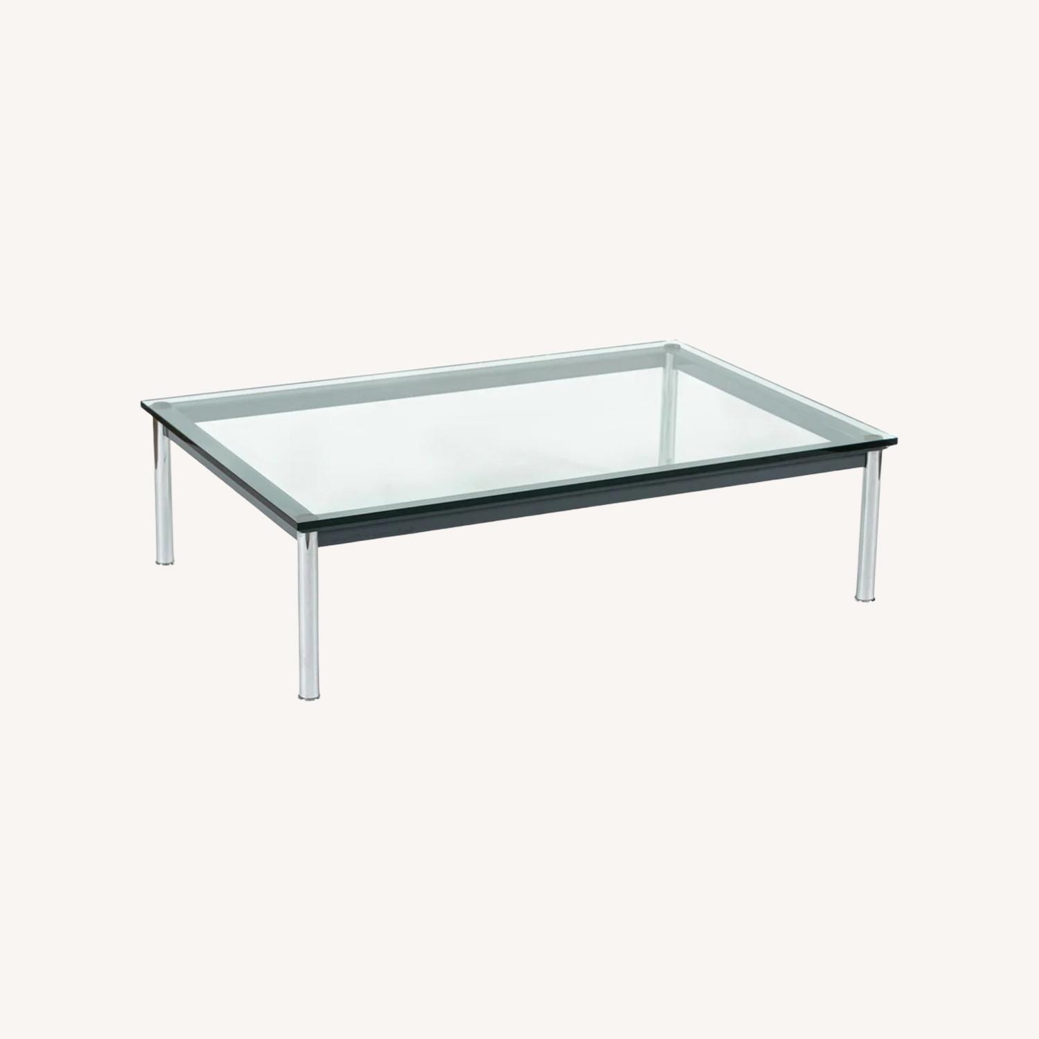 Cassina Transparent Glass Coffee Table - image-0