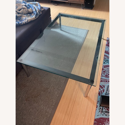 Used Cassina Transparent Glass Coffee Table for sale on AptDeco