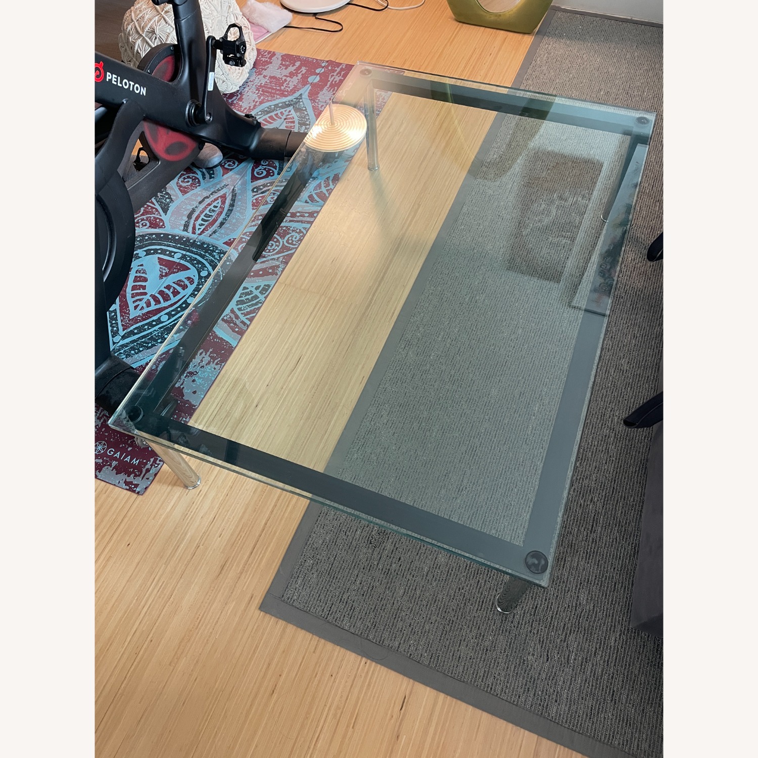 Cassina Transparent Glass Coffee Table - image-3