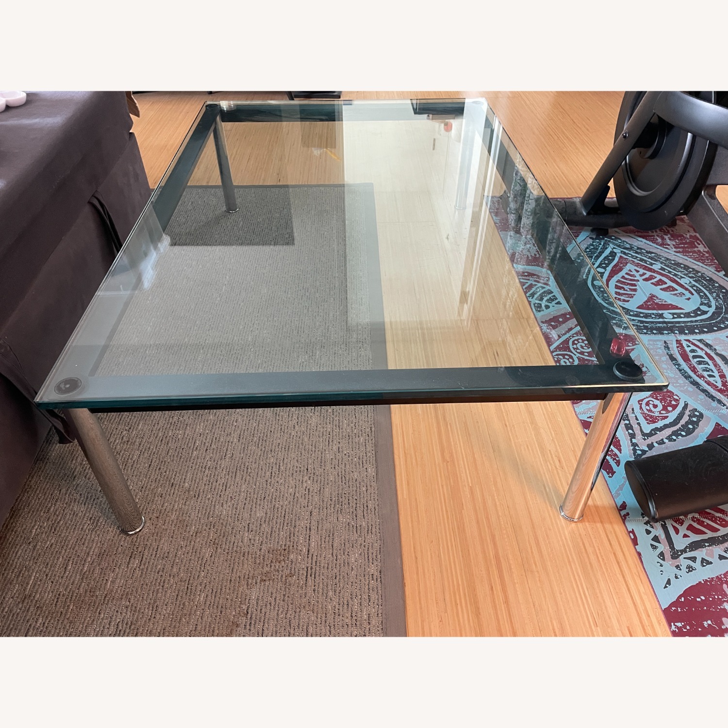 Cassina Transparent Glass Coffee Table - image-2