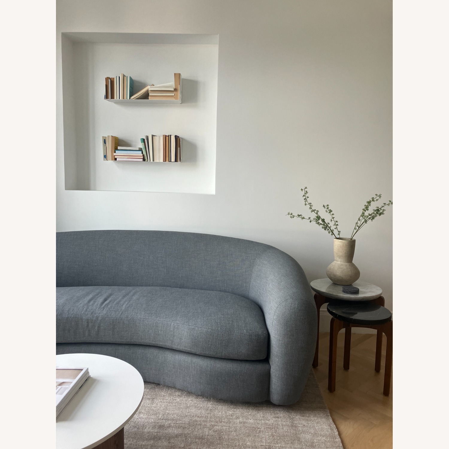 Restoration Hardware Dark Gray 3+ Seater Sofa - image-2