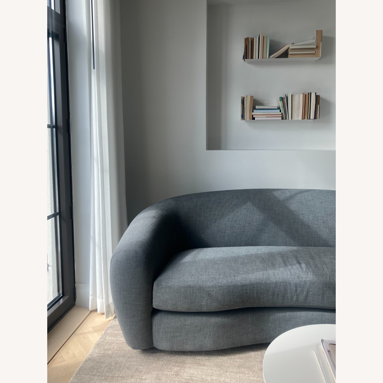 Restoration Hardware Dark Gray 3+ Seater Sofa - image-1