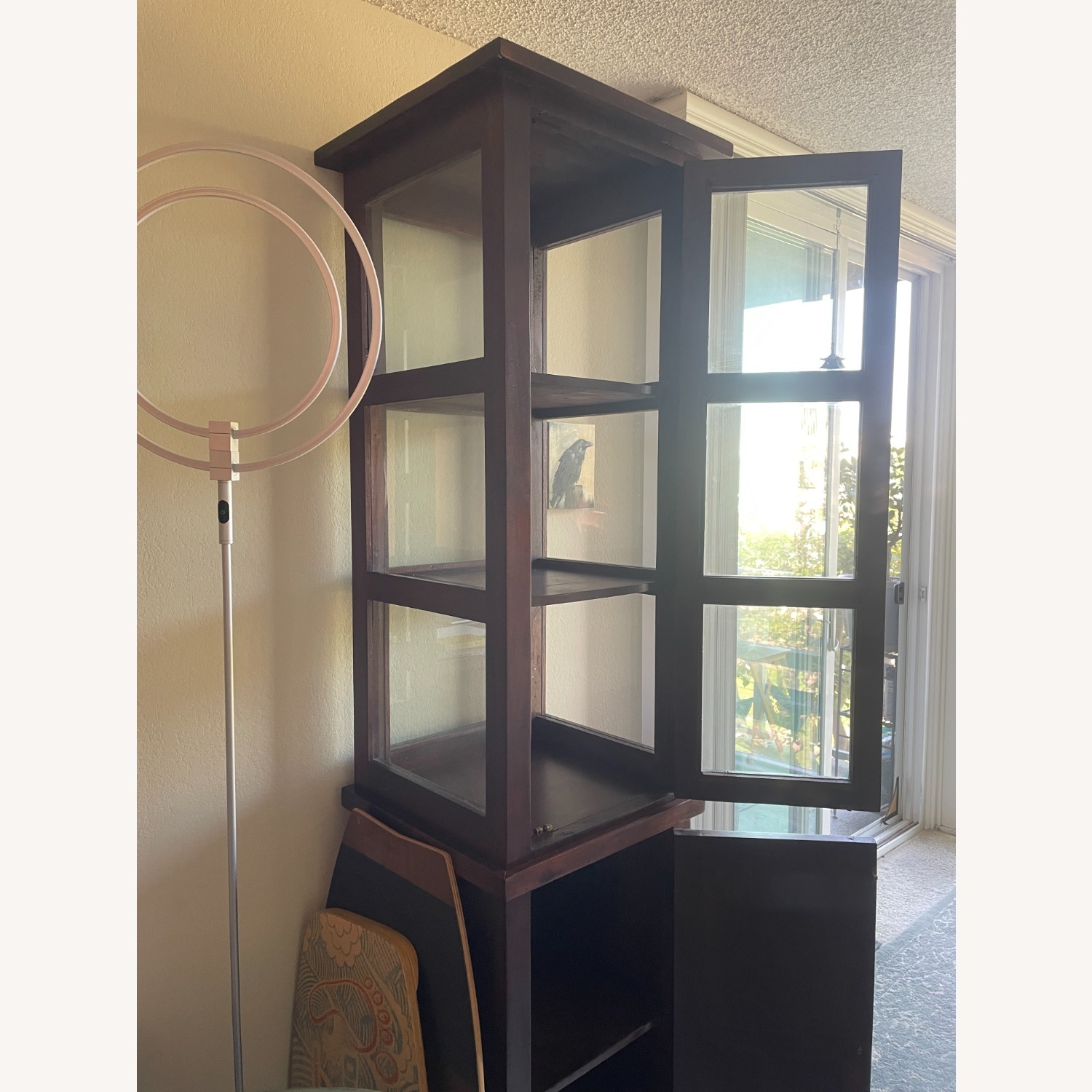 HD Buttercup Dark Brown Wood Cabinet - image-6