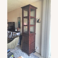 HD Buttercup Dark Brown Wood Cabinet