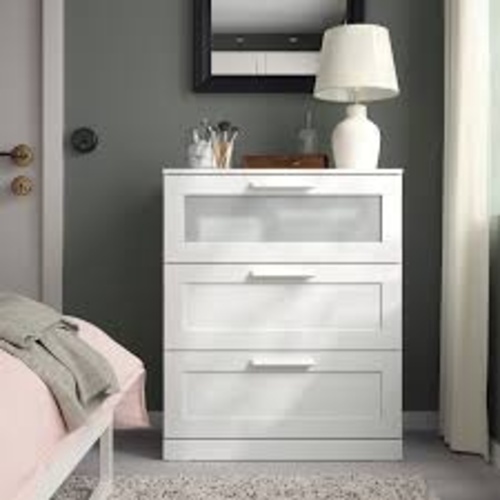 Used IKEA White 3-Drawer Dresser for sale on AptDeco