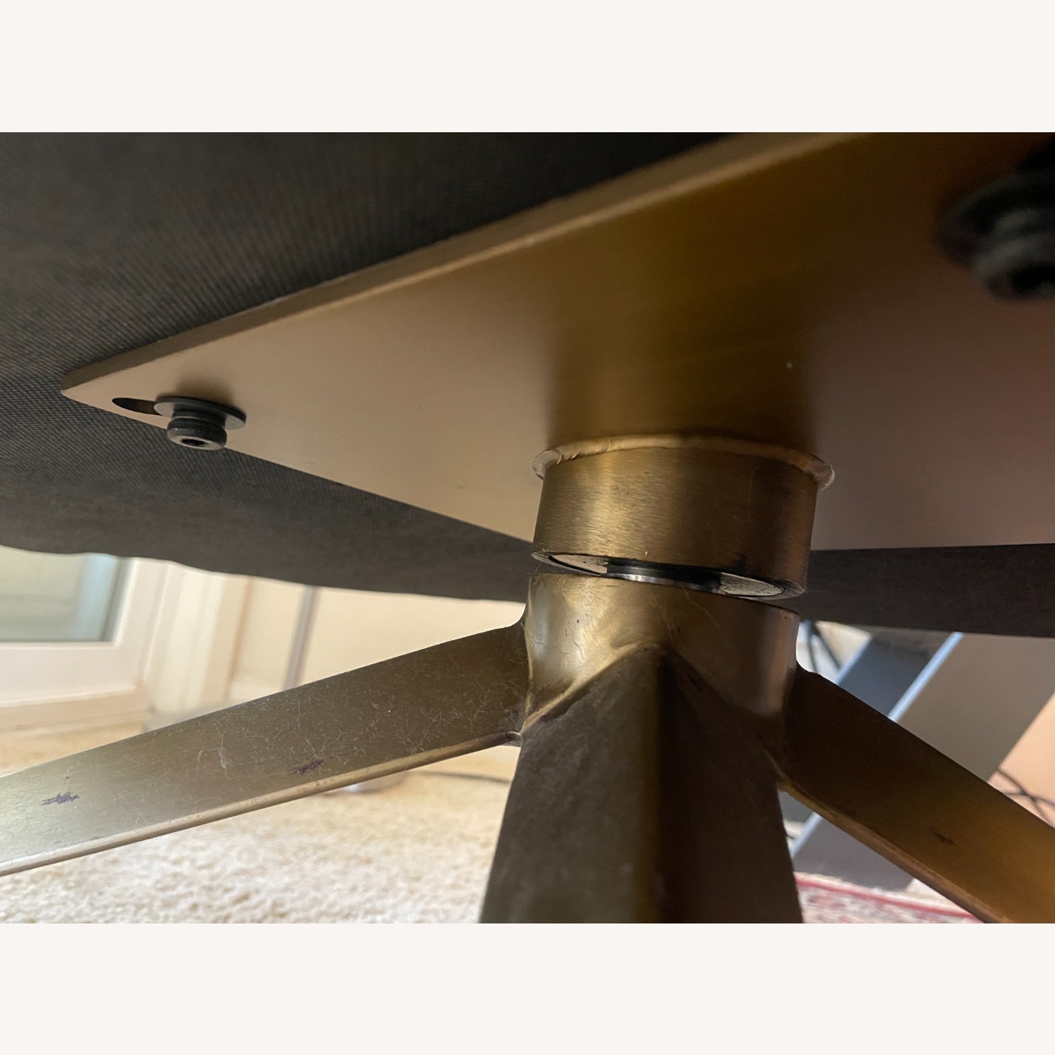 West Elm Roar & Rabbit Grey Leather Accent Chair - image-14