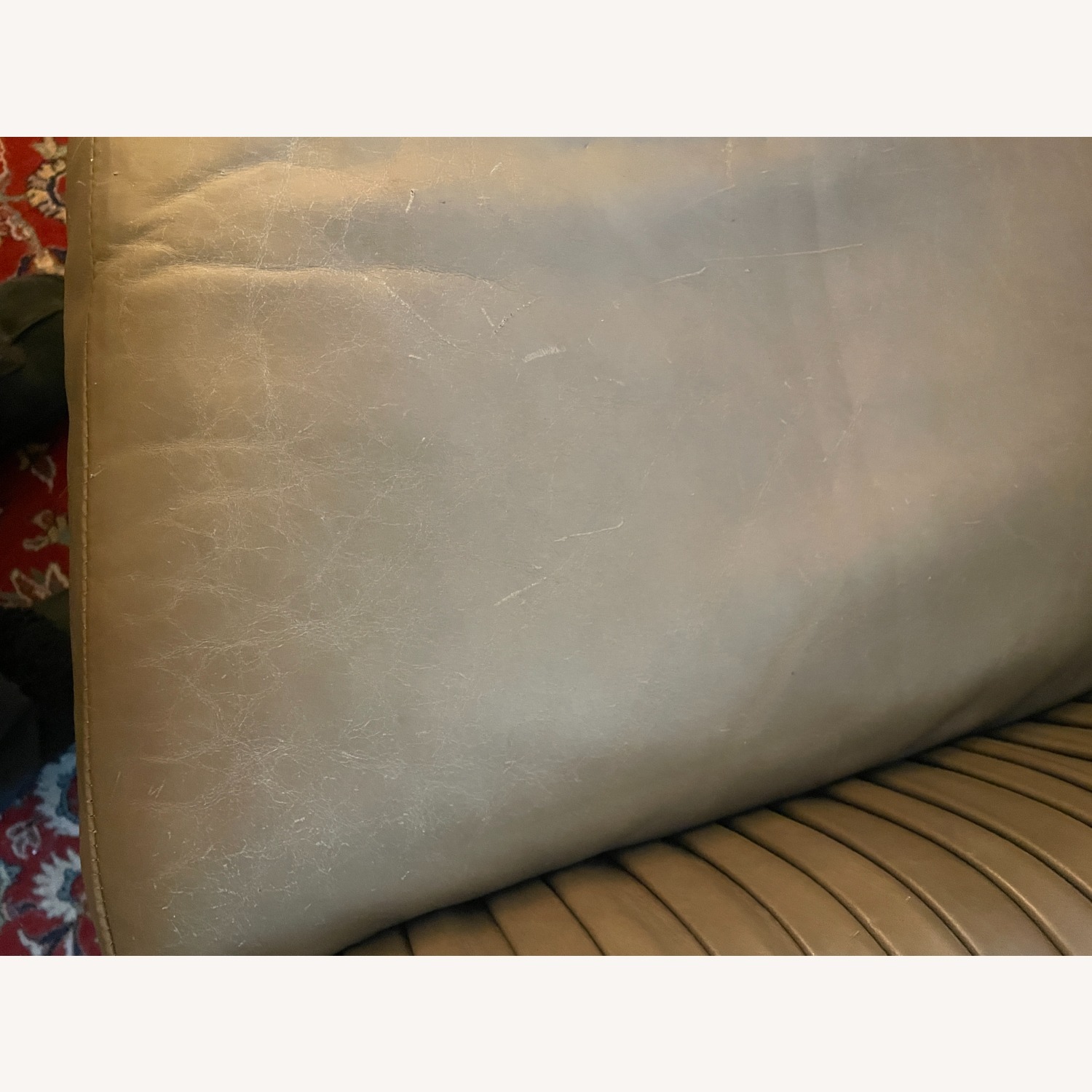 West Elm Roar & Rabbit Grey Leather Accent Chair - image-4