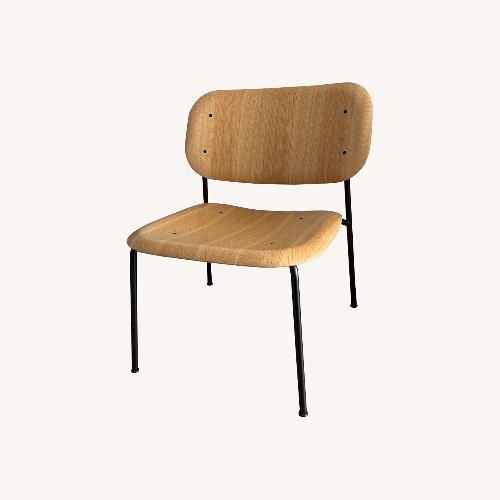 Used Hay Soft Edge Natural Wood Accent Chair for sale on AptDeco
