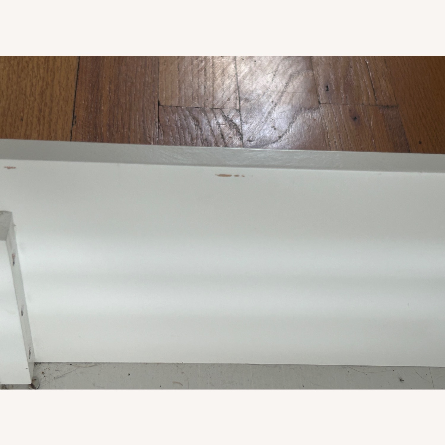 White Wood Veneer Twin Bed - image-5