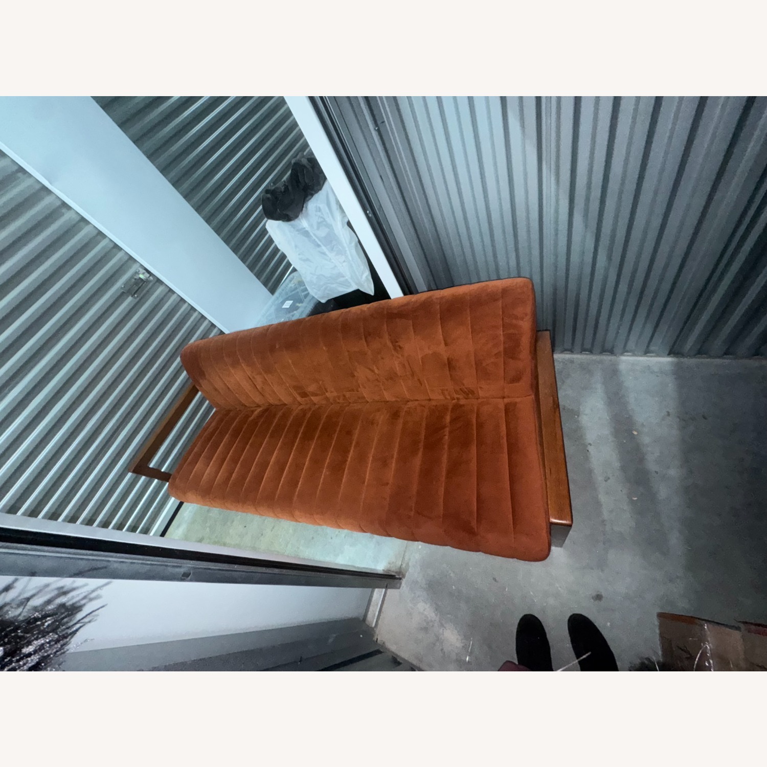 MCM Rust Velvet 3 Seater Sofa - image-4