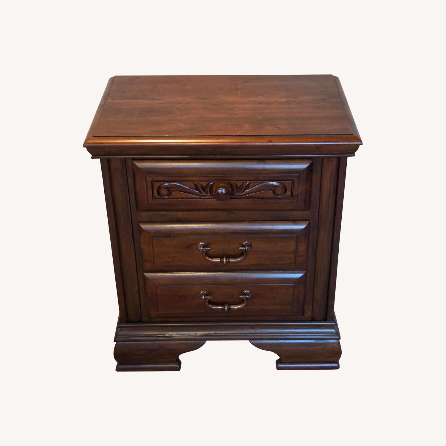 Dark Brown Nightstand - image-0