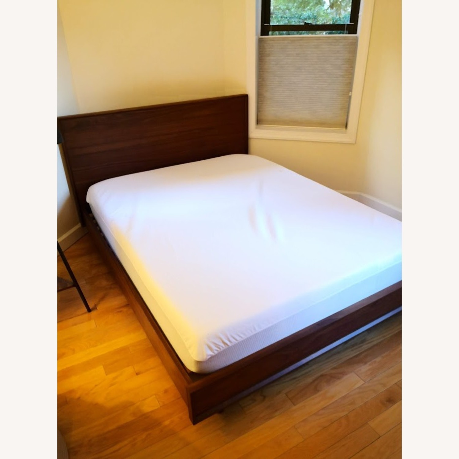 Crate & Barrel Tate Walnut Queen Wood Bed - image-2