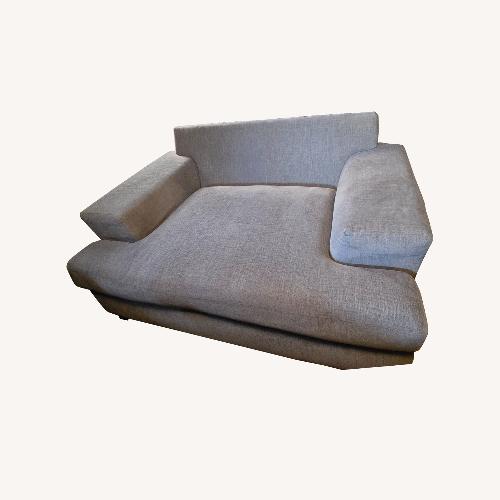 Used Raymour & Flanigan Light Gray Loveseat for sale on AptDeco