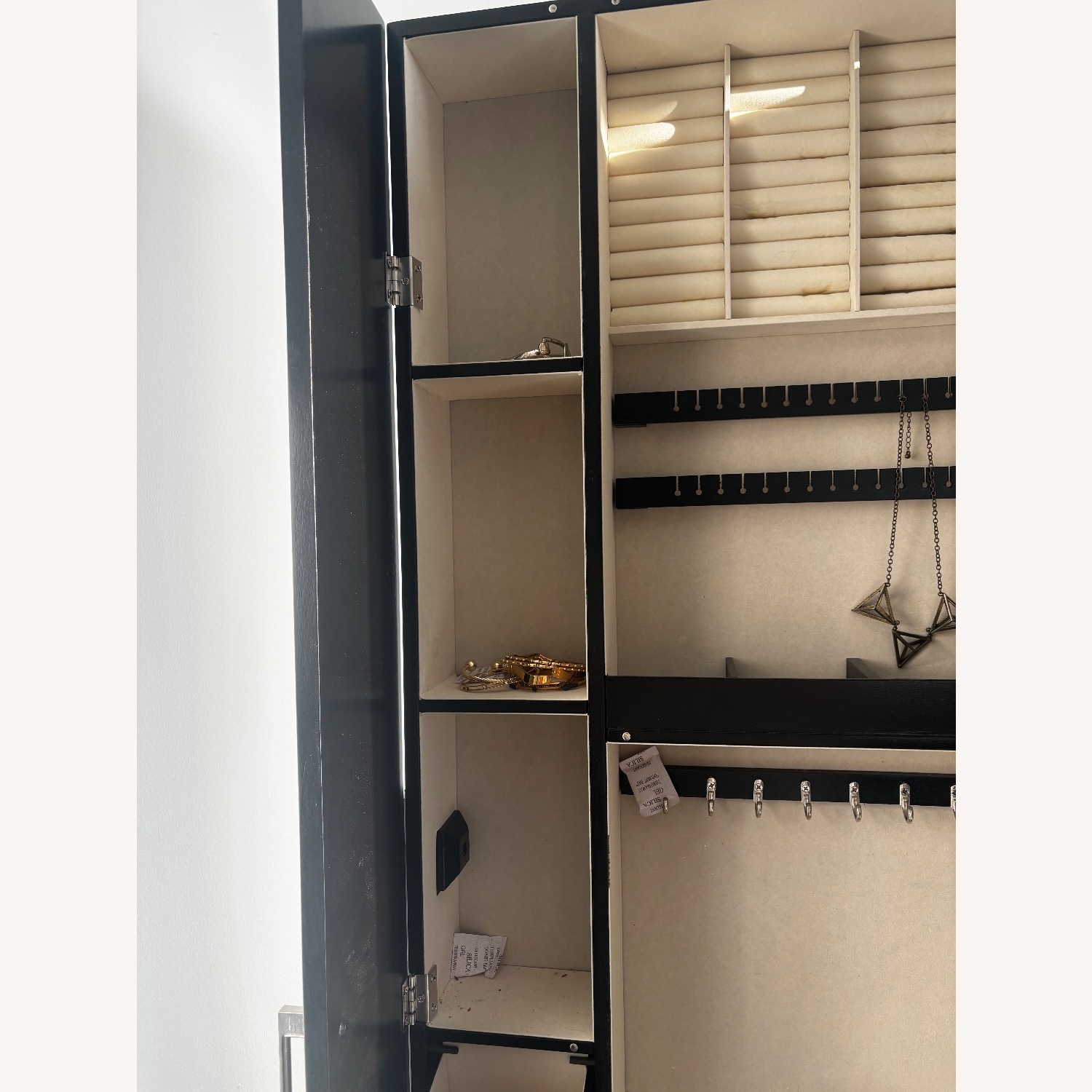 Wood Jewelry Storage Mirror - image-7