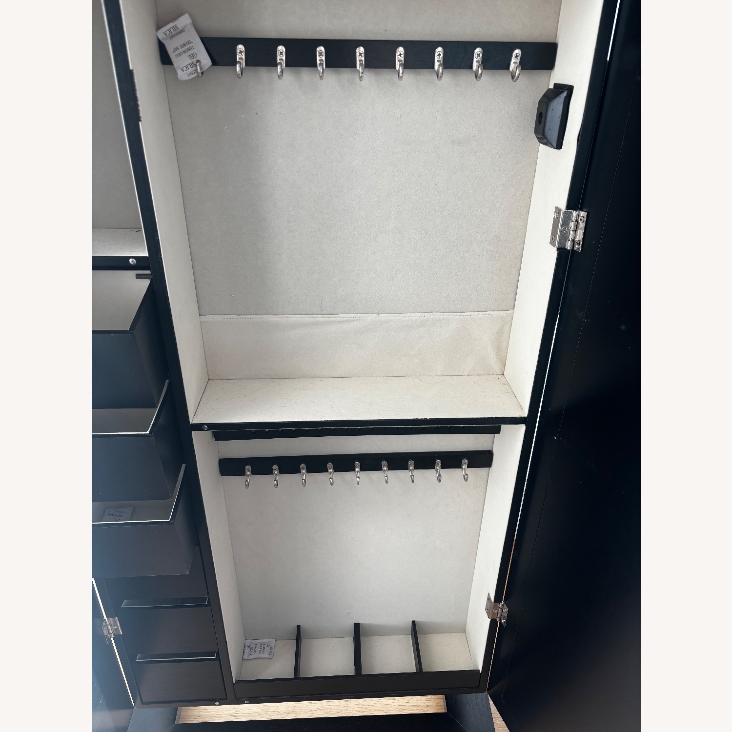 Wood Jewelry Storage Mirror - image-5