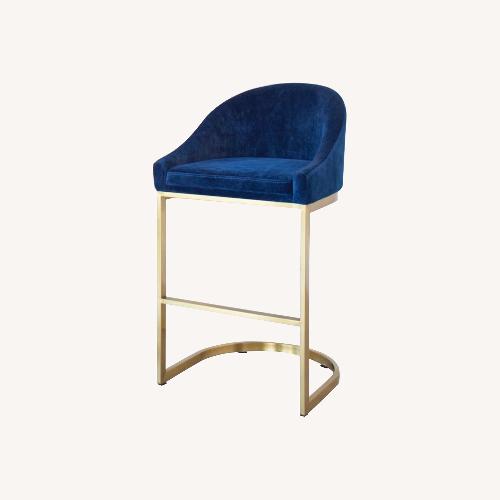 Used Blue Velvet Stools for sale on AptDeco
