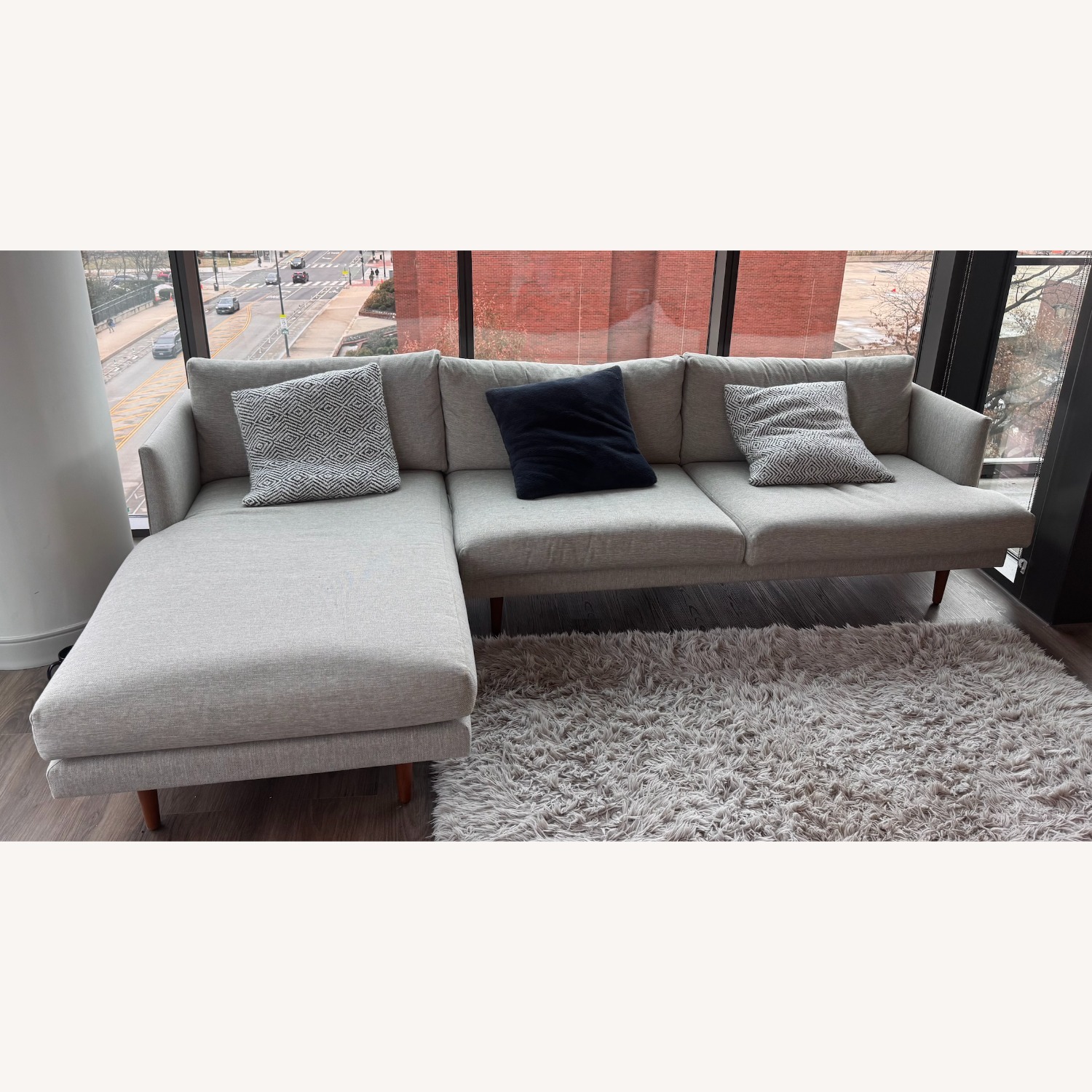 Article Burrard Seasalt Gray Sectional 112" - image-1