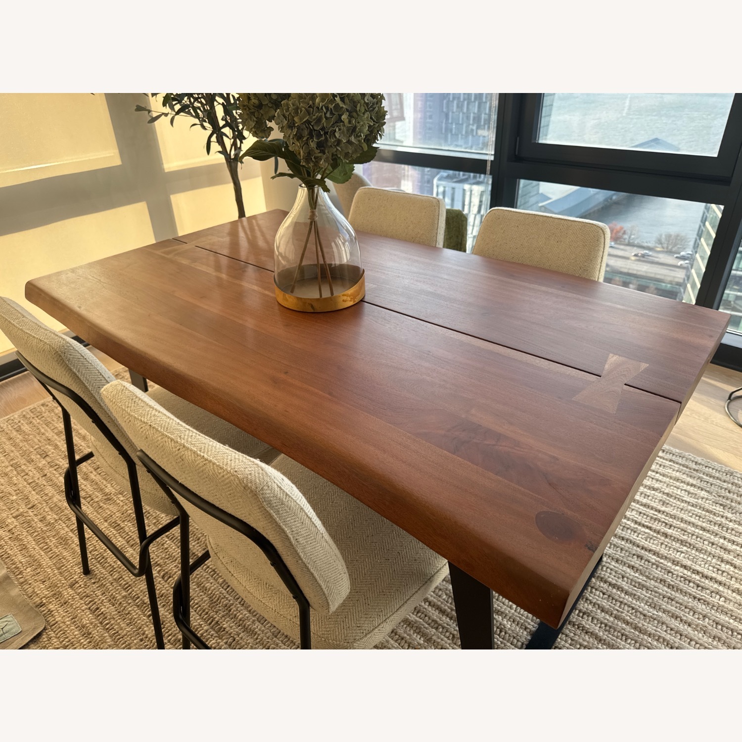 Crate & Barrel Yukon Live Edge Wood Dining Table - image-6