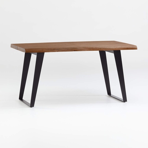 Used Crate & Barrel Yukon Live Edge Wood Dining Table for sale on AptDeco