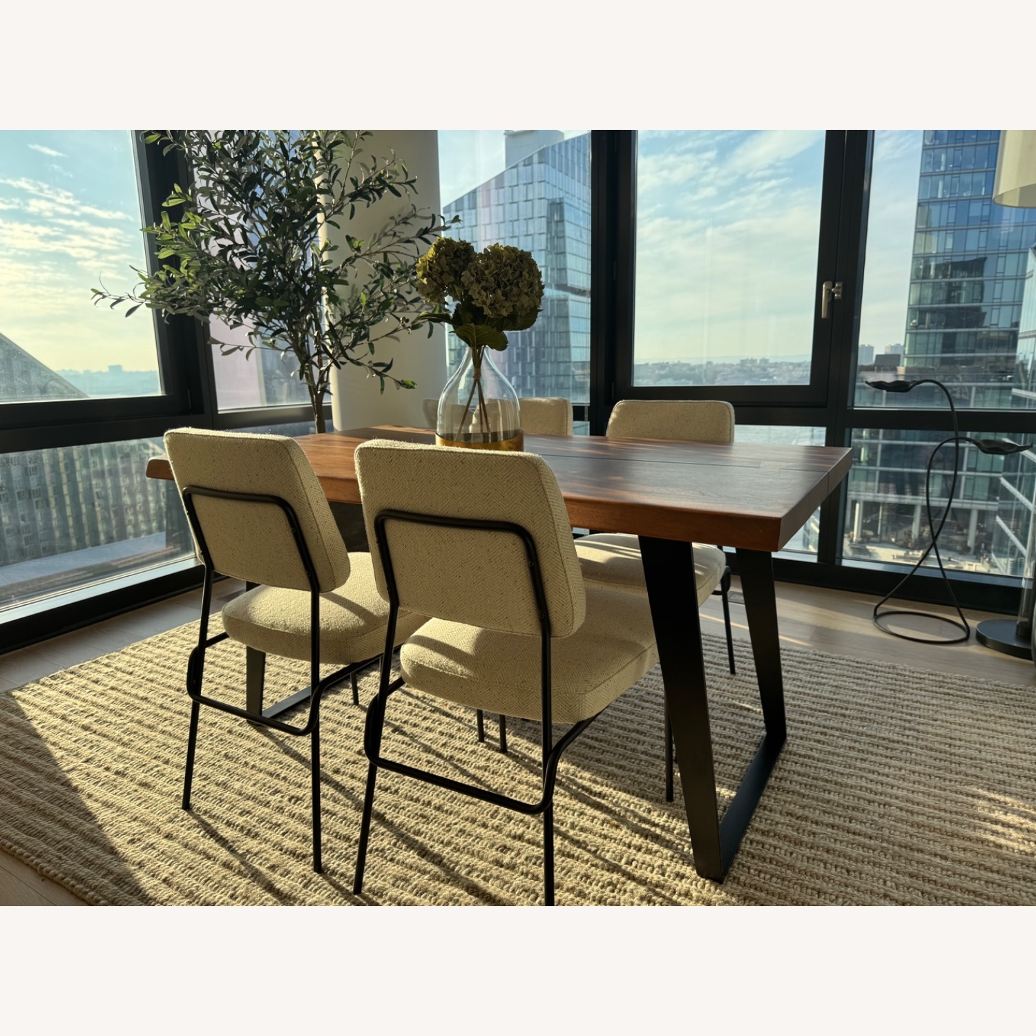 Crate & Barrel Yukon Live Edge Wood Dining Table - image-1